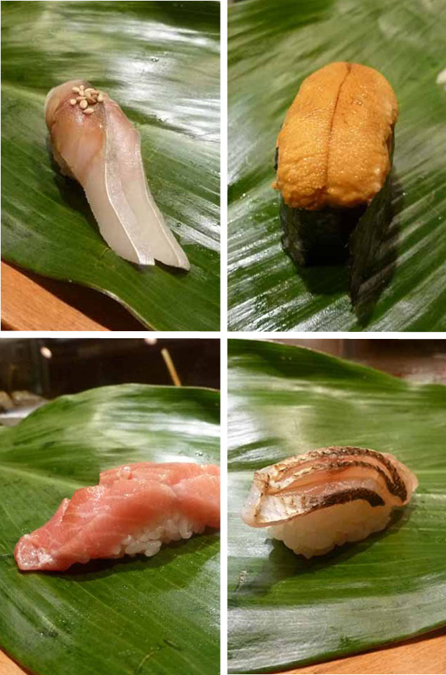 mackrel, uni, fatty tuna, japanese baracuda at Sushi Dojo